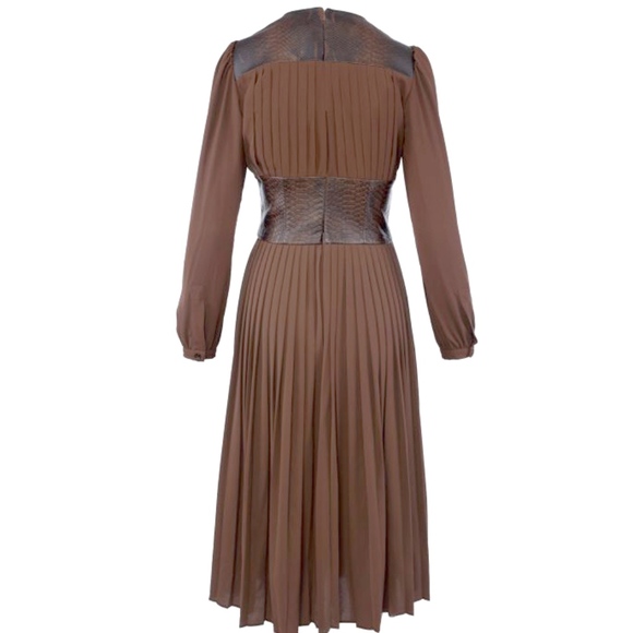 Michael Kors Collection Python Pleated Dress NWT - Picture 4 of 5